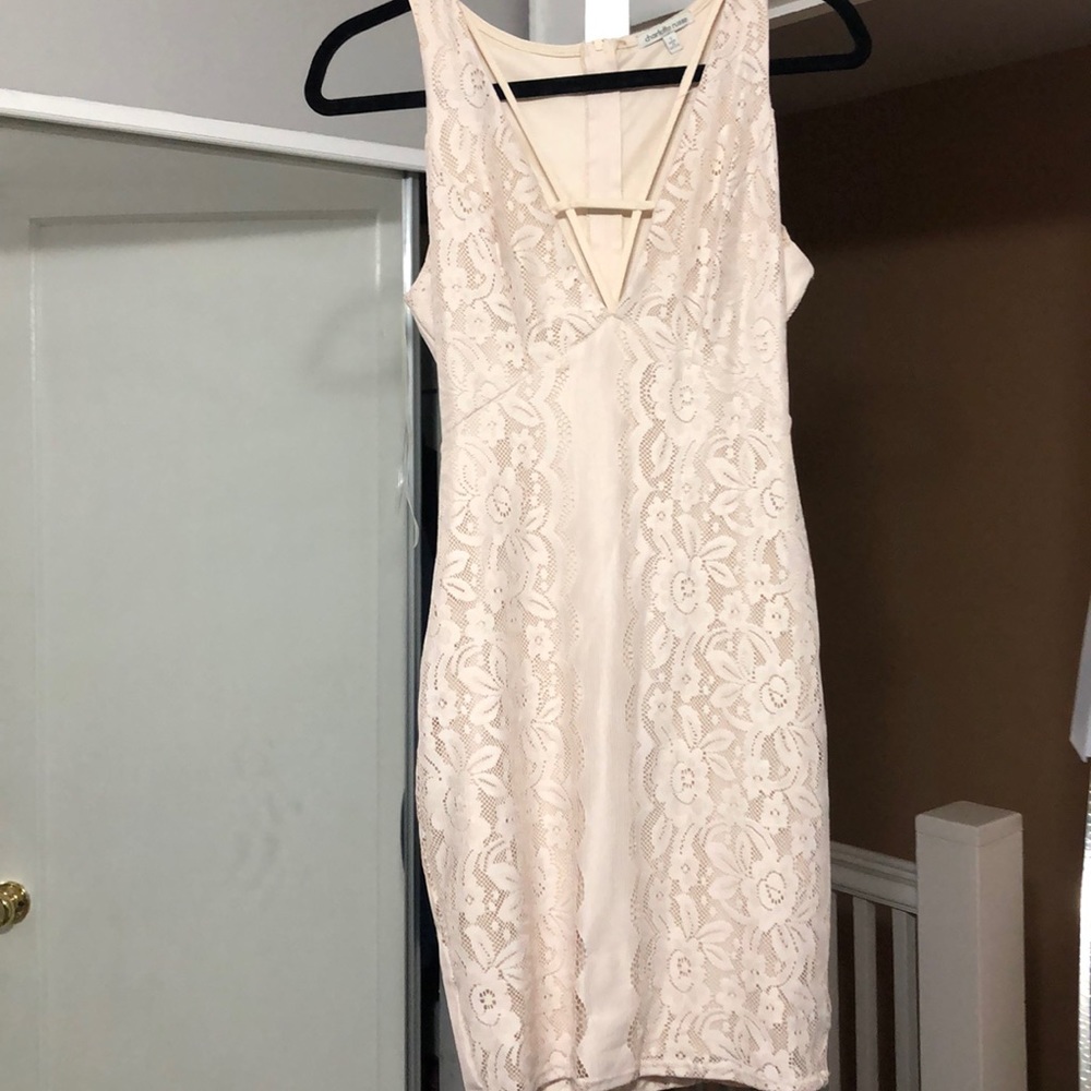 Midi creme dress